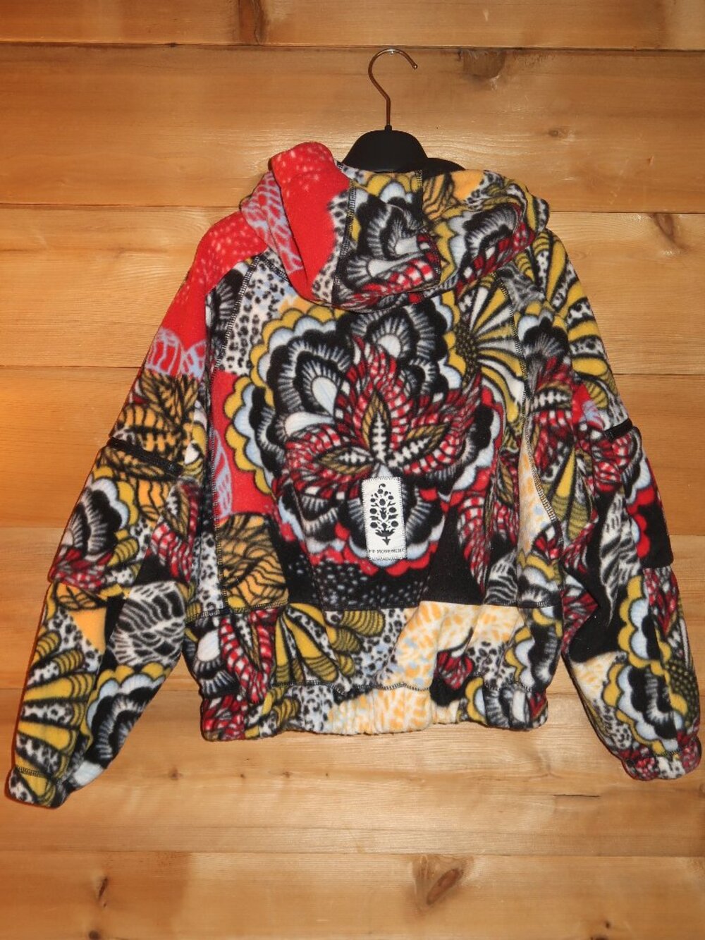 Free People Wild And Free Printed Fleece Pullover